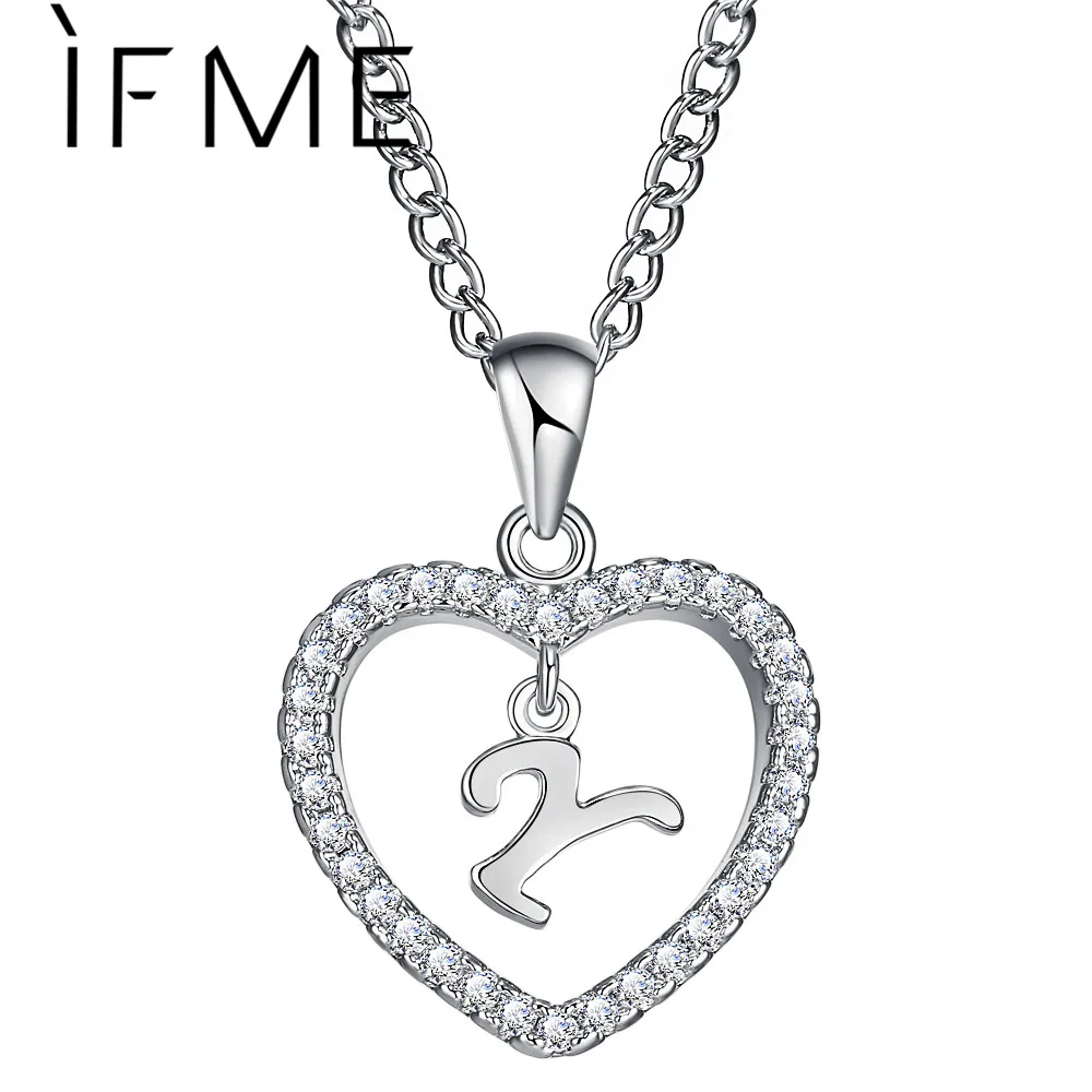 IF ME 2018 Capital Initial Y Letter Women Necklace Charms