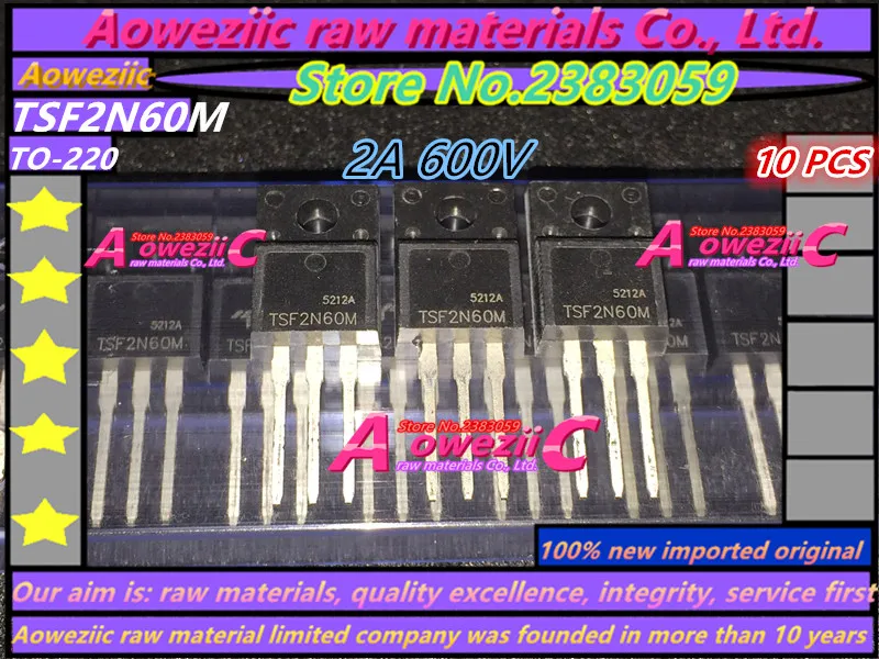 

Aoweziic 100% new imported original TSF2N60M 2N60 2A 600V TSF5N60M 5N60 4.5A 600V TSF8N60M 8N60 8A 600V TO-220F MOS transistor