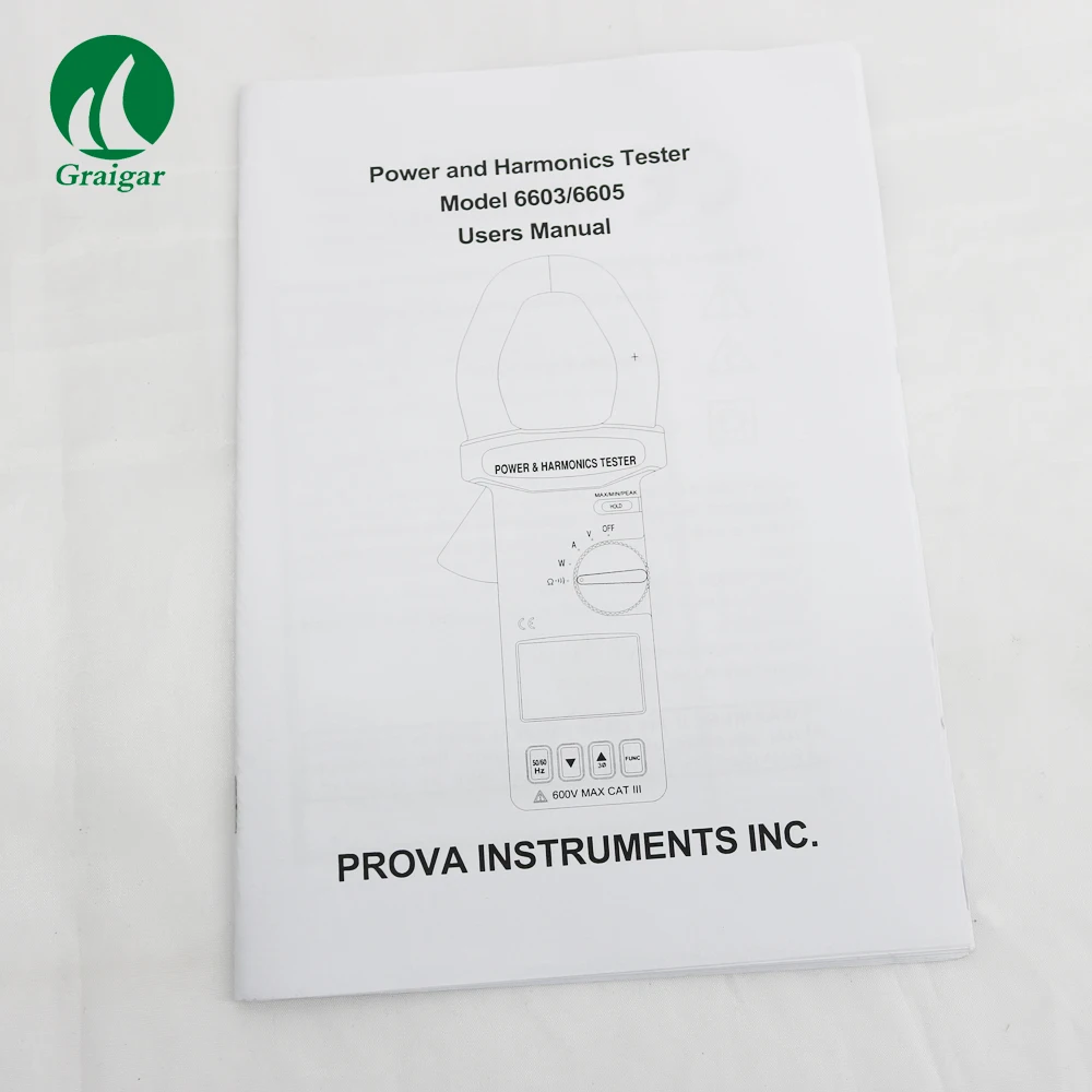 Высокая точность мощность Анализатор метр гармонический анализатор PROVA-6603 Диапазон 0,00~ 99.99A