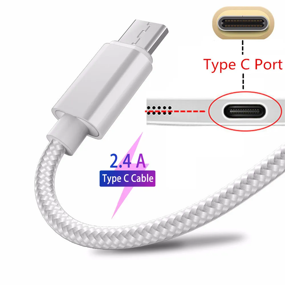 USB Type C кабель для быстрой зарядки и передачи данных Galaxy A50 M20 Huawei P30 Pro P20 Lite Mate 20 Honor
