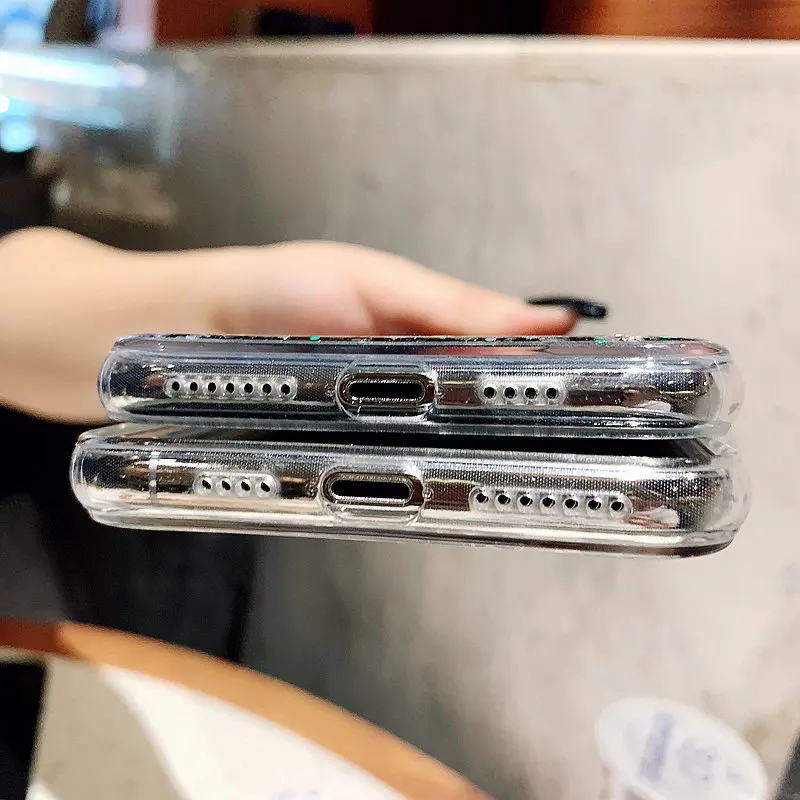 Moskado Блестящий Прозрачный мягкий кремний чехол для телефона для iphone 11 XS Max XR X 8 7 6 6S Plus шикарная модная задняя крышка