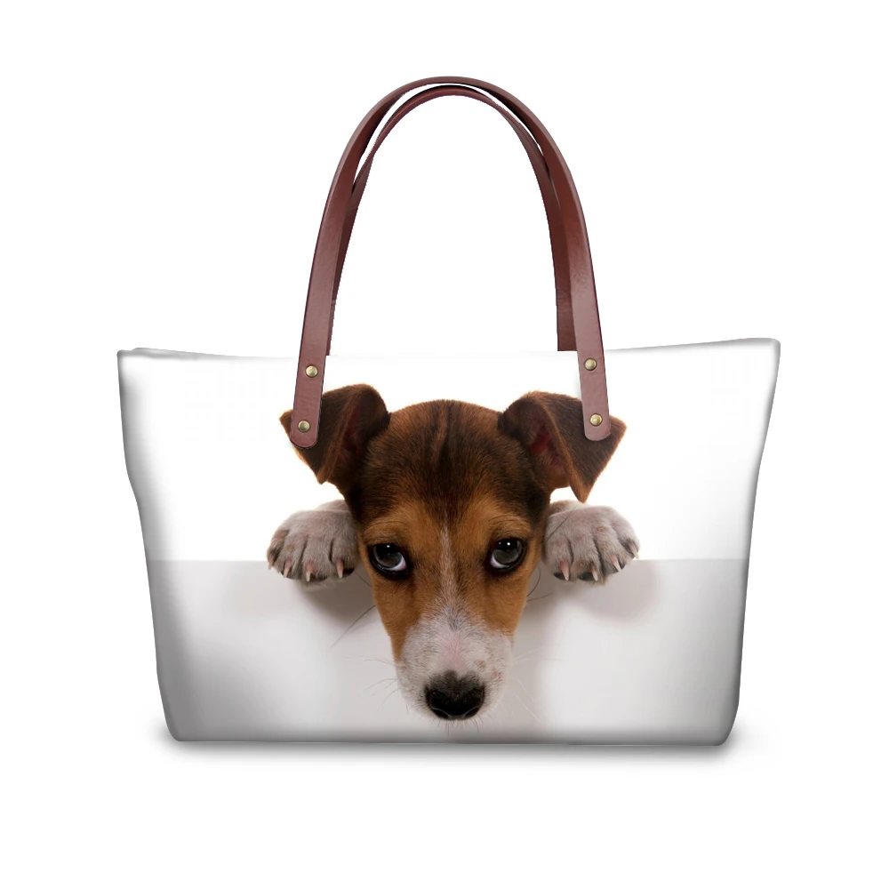 WHOSEPET النساء حقيبة يد الأعلى مقبض حقيبة Basenji الحب الكلب Dogginess التسوق حقيبة كتف السيدات حقائب يد بولسا الأنثوية كيس جديد