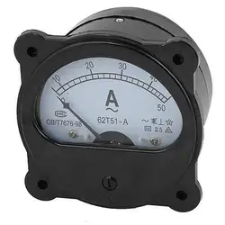 62T51-A Класс 2.5 Точность AC 0-50A Аналоговый Амперметр Panel Meter