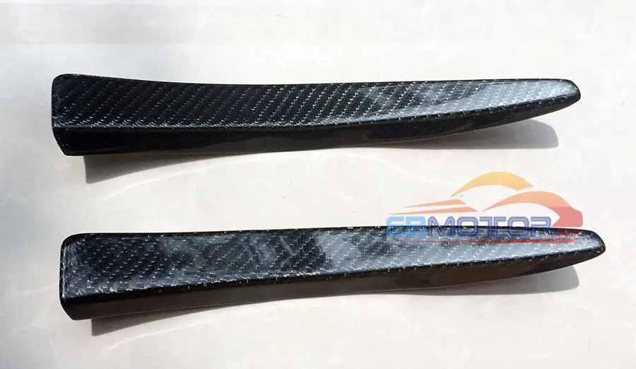 Real Carbon Fiber Front Lip Splitter air knife Splitter Fin Trims Fender 1pair For BMW F80 M3 F82 F83 M4 2014UP  B364