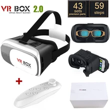Head Mount Plastic VR BOX 2.0 Version Virtual Reality Glasses Google Cardboard for 3.5″ – 6.0″ Smart Phone and + Remoter gamepad