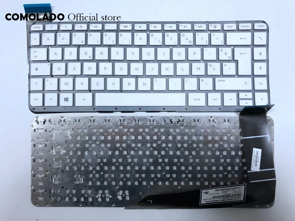 FR Французская клавиатура с раскладкой AZERTY для HP Stream 13 C C020NR C010NR C010CA C002DX 791433 051 белый