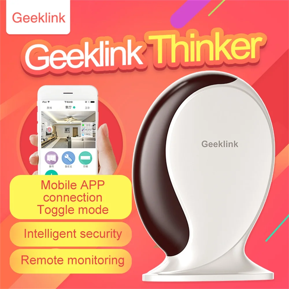 

Geeklink Thinker Smart Home WiFi+IR+RF Remote Control Center Wireless Controller Home Automation work with Alexa Google Home