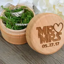 Пользовательские MR MRS Star Wars деревянная Свадебное предложение пары кольцо keepsake несущей Коробки подарки на вечеринку, помолвку подарок для влюбленных пар