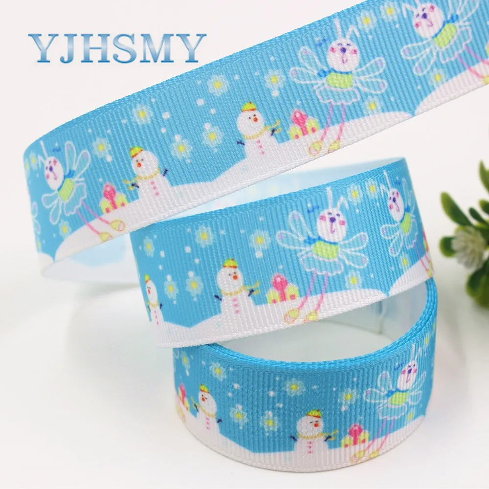 YJHSMY I-19713-11, 22 мм, 10 ярдов с героями мультфильмов, рождествеская серия корсажные ленты, Аксессуары и украшения в виде банта, своими руками материалы