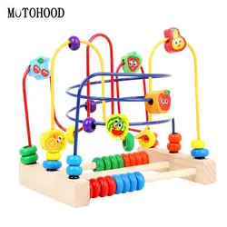 MOTOHOOD малыш раннего развивающие игрушки Круглый Круг первую бусинку для детей деревянные игрушки головоломки, развивающие игрушки