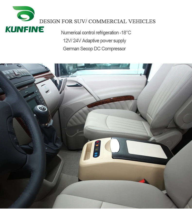 KUNFINE DC 12V24V 110-240V AC Car Refrigerator Multi-Function Fridge Compressor Vehicel Protable Refrigerator Freezer Cooler PDC-16-1 (1)