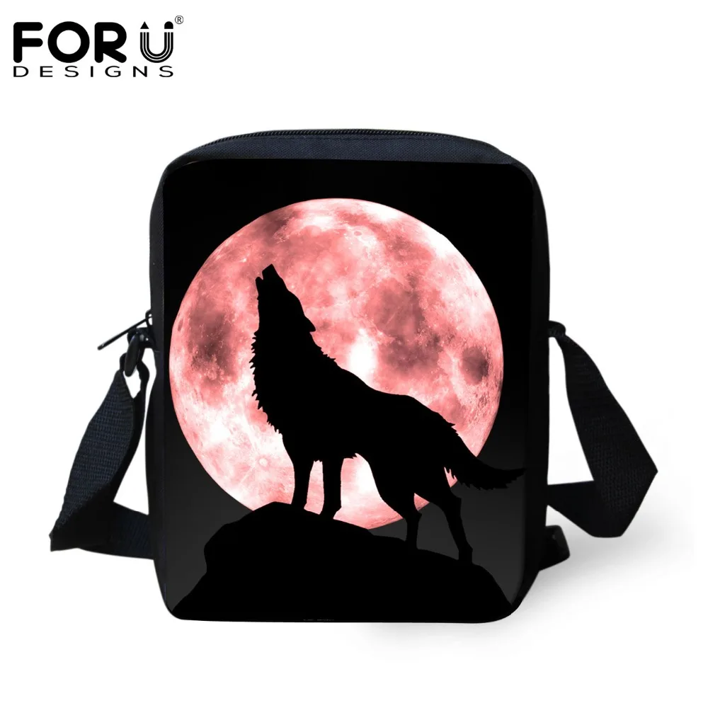 

3D Wolf Printing Messenger Bags for Women Brand Designer Casual Cross body Bags,Ladies Small Travel Shoulder bag Bolsos Mujer