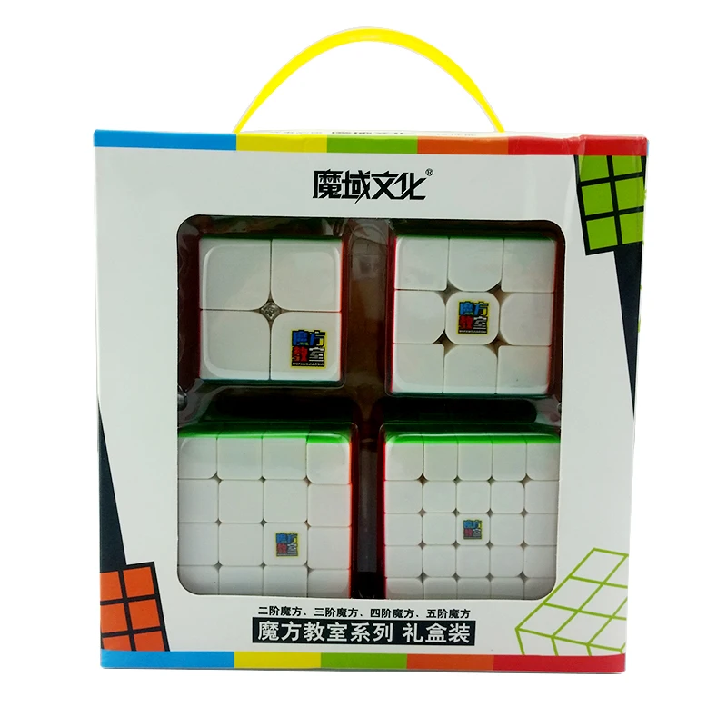 

4Pcs Magic Cube Set 2x2x2 3x3x3 4x4x4 5x5x5 Speed Cube Puzzle Twist Classic Educational Toys for Children Brain Game Kids Gift