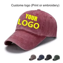 Только 1 шт, сделай сам, логотип, печать, вареная джинсовая кепка, вышивка, Снэпбэк Кепка для гольфа, Кепка для мужчин и женщин, хлопковая бейсболка s