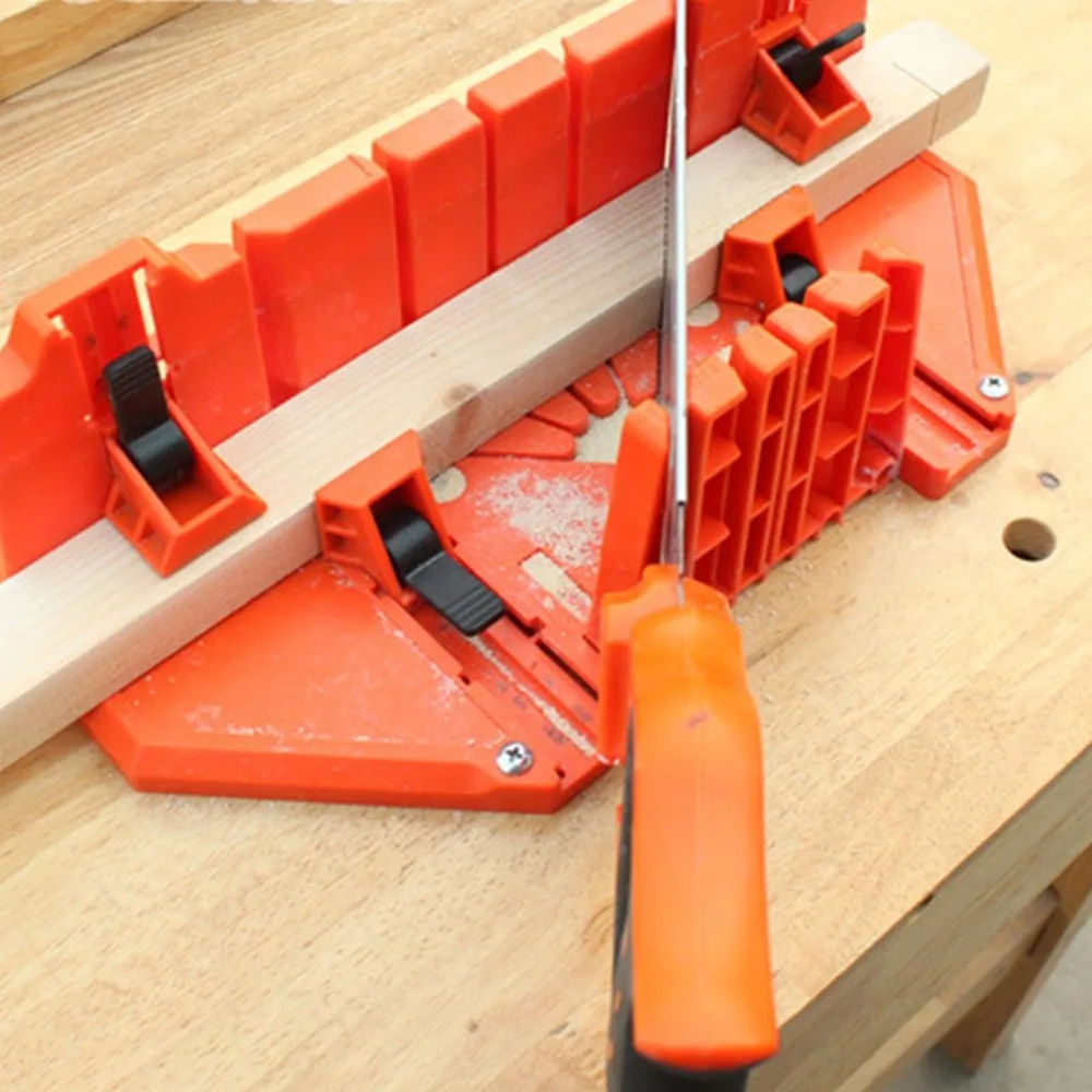 Многоцелевой косой зажим Miter Box разный угол пилы Регулируемый Backsaw