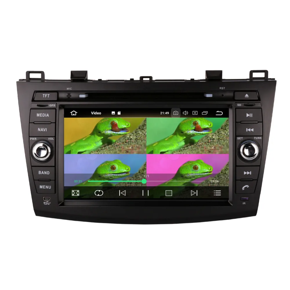 Excellent 8 Inch Android 8.0 Octa Core 4GB+32GB Car PC GPS Radio Stereo with Bluetooth For Mazda 3 2010 2011 2012 Head Unit DAB+ WIFI 5