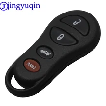 jingyuqin Remote Car Key Blank Case Cover Replacement For Chrysler Sebring Jeep Liberty Dodge Transmitter 4 Buttons Fob Shell