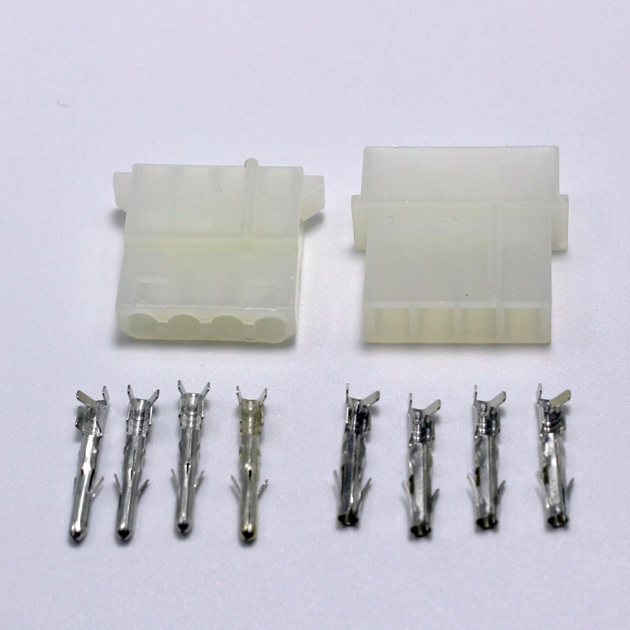 

100sets ATX / EPS Molex 5.08mm 4p Pin Male Plug female jack Power Connector Housing + Terminals for PC
