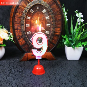 

Digital Candal Holiday Lights Led Light string 0-9 candy color numbers Button cell Operated Birthday Party fairy decoration CA