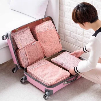 

OTHHERHOUSE 6Pcs Clothes Storage Bag Traveling Luggage Organizer Shoe Bag Closet Organizer Portable Underware Packing Bags