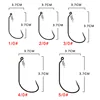 Worm Hook with Lock Stitch Soft Lure Bait Single Hooks Grub Fishhook Texas Rig Accessories Lot 10 Pieces ► Photo 3/5