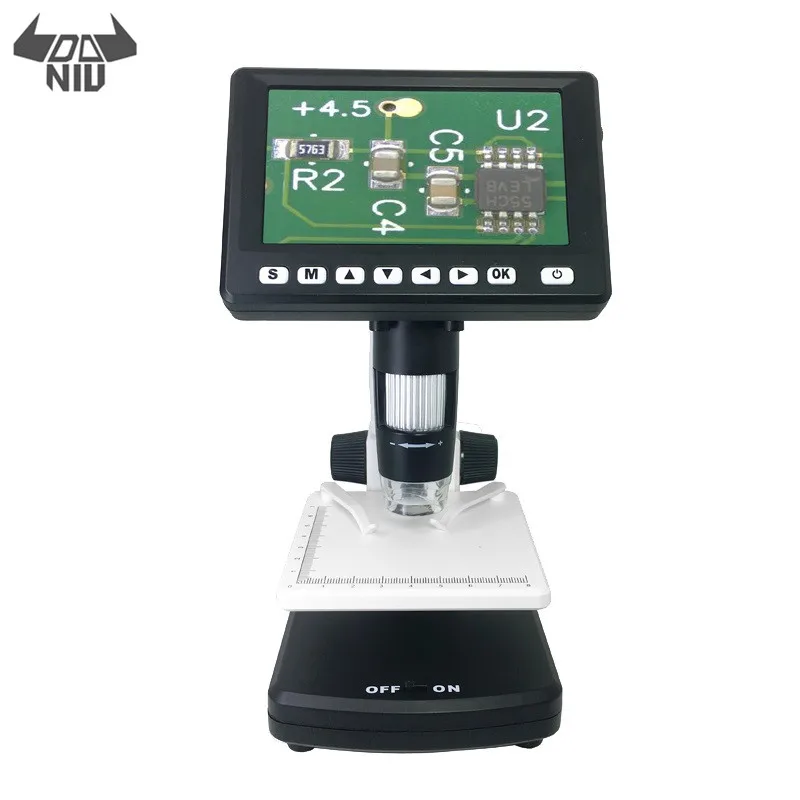 

1000X LCD Screen 4.3Inches Digital Microscope Support TV & PC Connection High Quality With White LED and UV LED