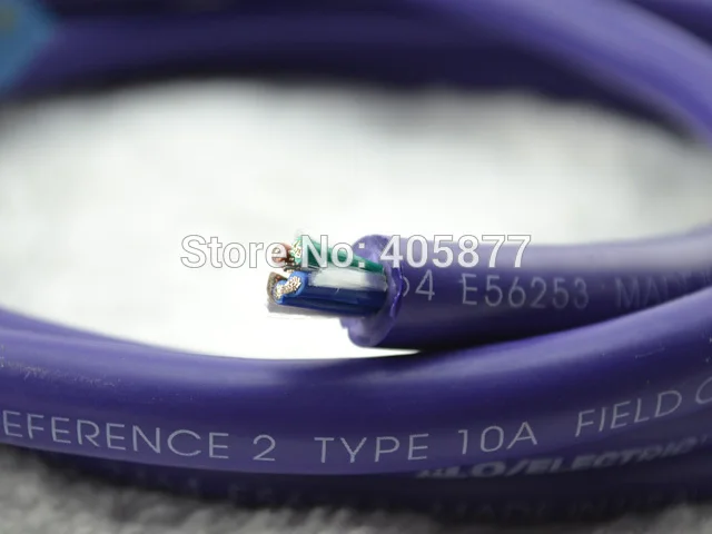 

Hifi audio Reference 2 Type 10A field optimized siver plated power cable bulk cables per meter power cable without terminal
