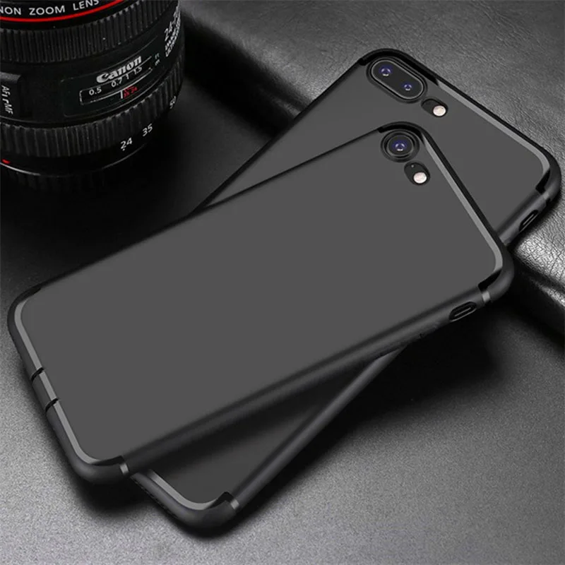 Высококачественный роскошный мягкий матовый Силиконовый чехол для apple iphone 8 7 (4