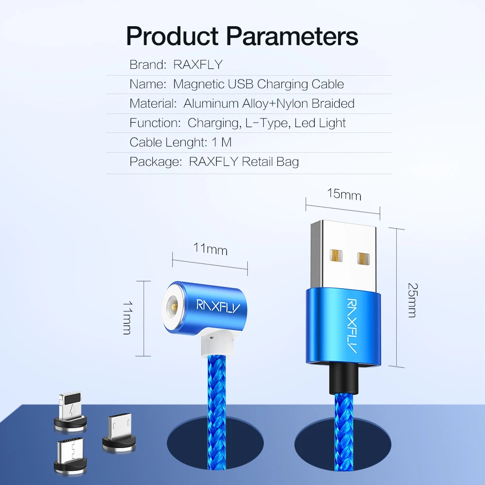 RAXFLY магнитный кабель Магнитный зарядный кабель магнитная зарядка USB для Huawei P20 P10 магнит зарядный кабель для iPhone X кабеля Micro USB типа C шнур для Xiaomi