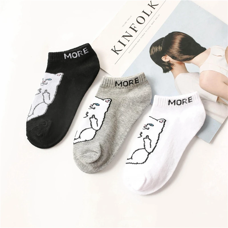 Оптовая продажа 3 пар/лот женские Короткие хлопковые носки Harajuku Sox Calcetines с