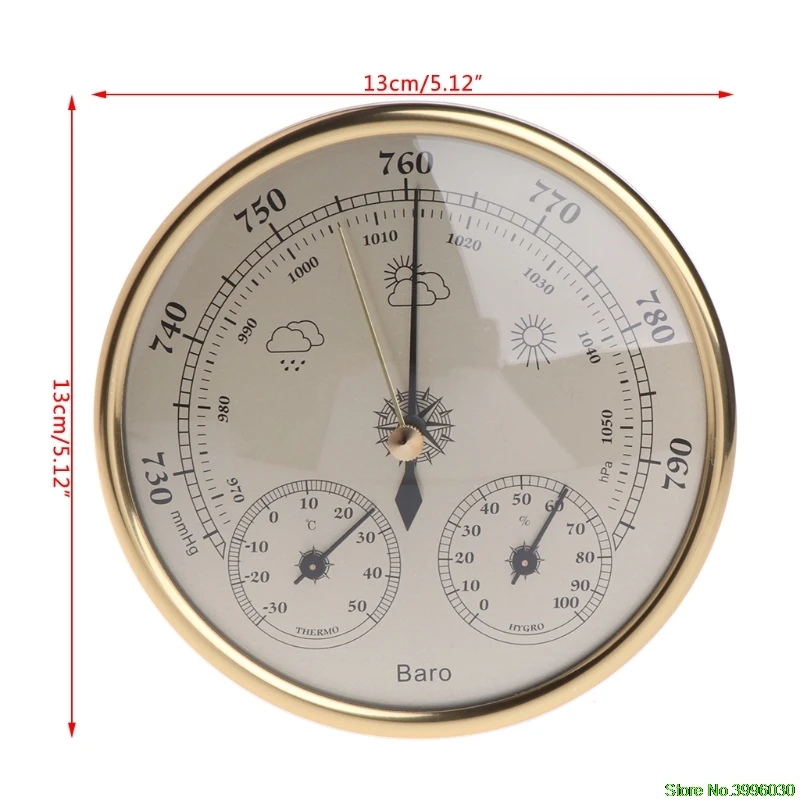 Настенный бытовой Барометр термометр гигрометр Метеостанция висячая