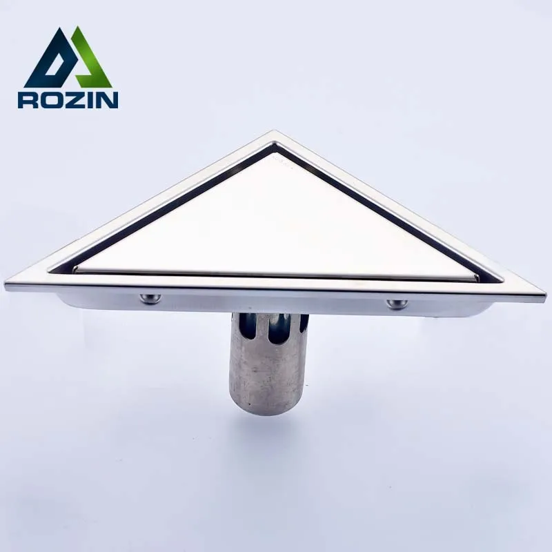 

Newly Fashion Euro Triangle Floor Drain Shower Drain Bathroom Invisible Shower Floor Drain Free Shipping