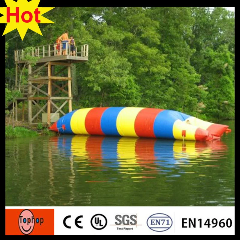 gold supplier inflatable blob jump for water play equipments commercial
