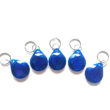 5 шт./лот 125 кГц T5577 теги копия перезаписываемый EM ID RFID кольцо брелока приближения маркер значок дубликат синий