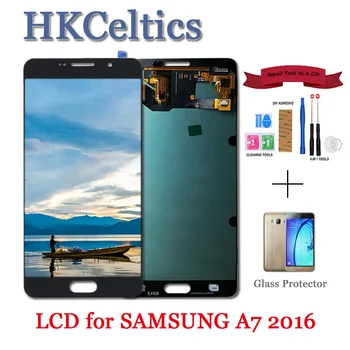 

Replacement LCDs Screen For Samsung Galaxy A7 2016 A710 A710F A710M LCD Display with Touch screen Digitizer Assembly+free tools
