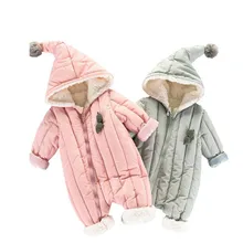 Детский зимний комбинезон; комбинезоны для малышей; зимний комбинезон; Одежда для мальчиков и девочек; плотная теплая хлопковая верхняя одежда; пальто для малышей; детская зимняя одежда; комбинезоны