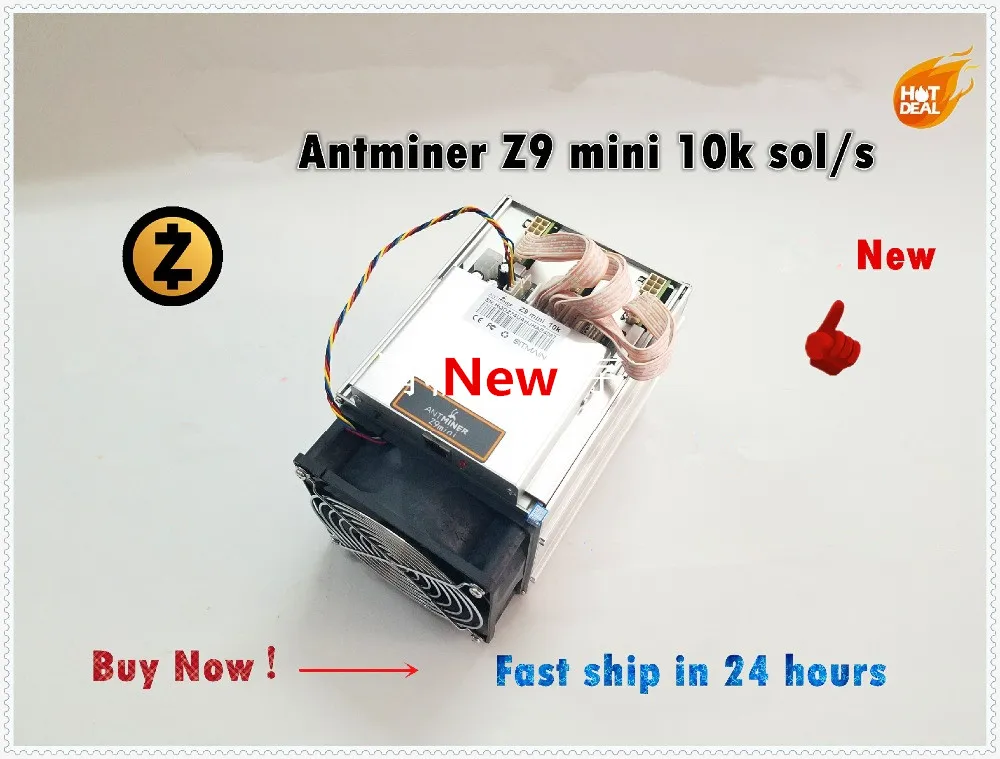 Б/у зедкэш Майнер Antminer Z9 мини 10k Sol/s 300W Asic Equihash Miner добыча из мультфильма «Холодное сердце» Зх, низкая Мощность стоимость, высокая прибыль
