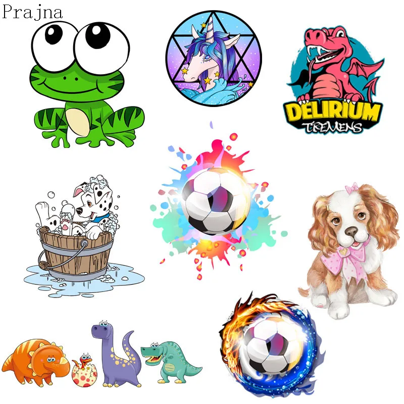 

Prajna Iron-on Transfers Kids Heat Transfer Vinyl Patches For Clothes Thermal Iron On Patches Printed Sticker Badge wholesale