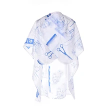 Цветной случайный Audlt детский салон регулируемый шейный ремень Парикмахерская накидка эскиз узор парикмахерское нейлоновое платье