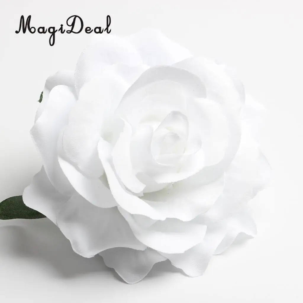 MagiDeal Beautiful 10Pcs Artificial Silk Rose Buds Flower Head DIY for Wedding Dress Enterpiece Embellishments Craft 10 Colors