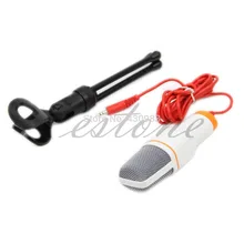 New Arrival for 1 PC Condenser Microphone Sound Studio Recording Dynamic Mic With Stand Holder Mount