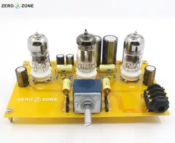 

GZLOZONE TU1-EMP V2 Tube Headphone Amplifier Board 2X 6922 + 1X 12AT7 Tube + ALPS Potentiometer