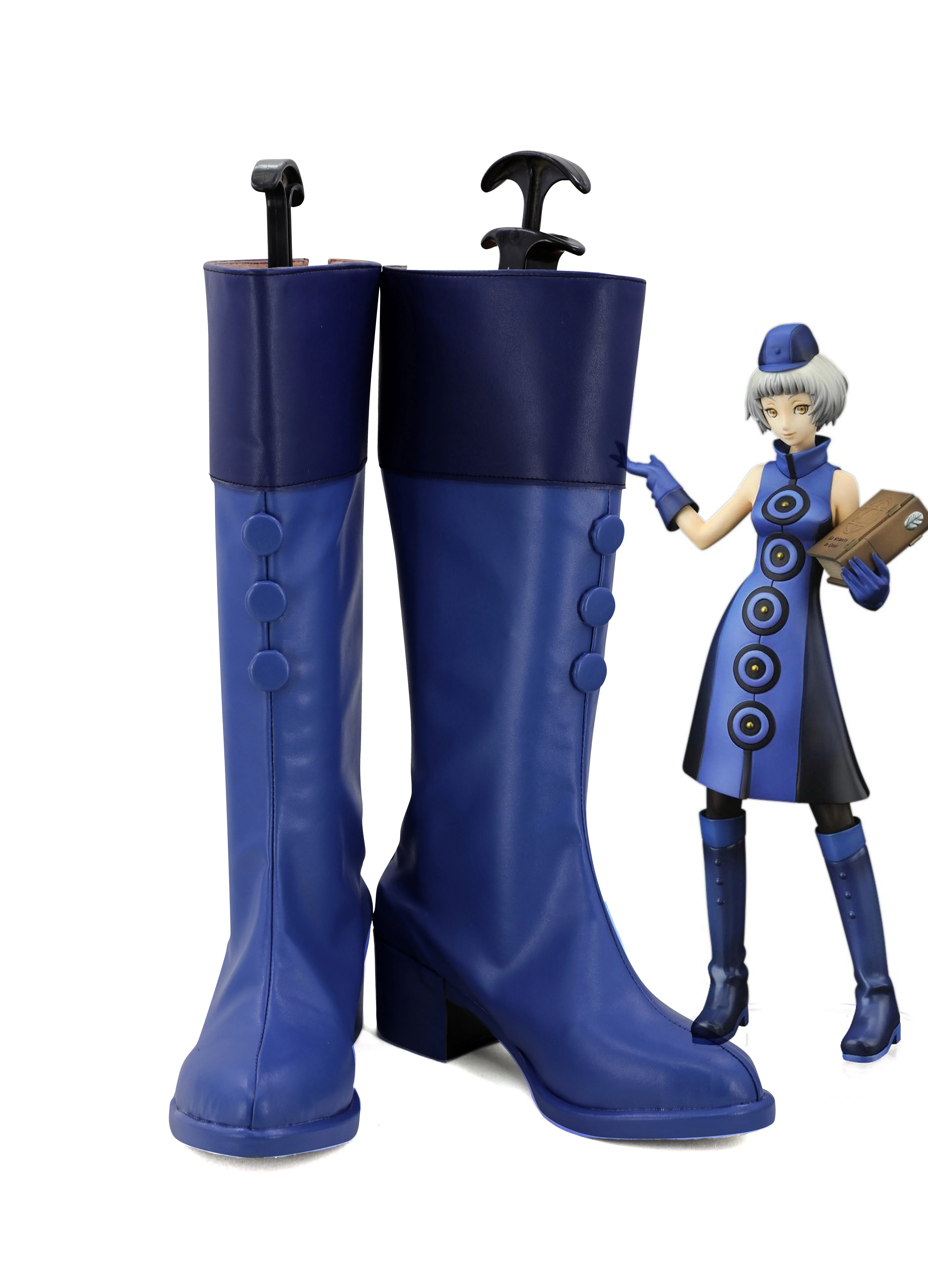 самый дешевый Shin Megami Tensei: Persona 3 Elizabeth Boots обувь для
костюмированной вечеринки Persona Elizabeth синие ботинки изготовленные
под заказ Обзор