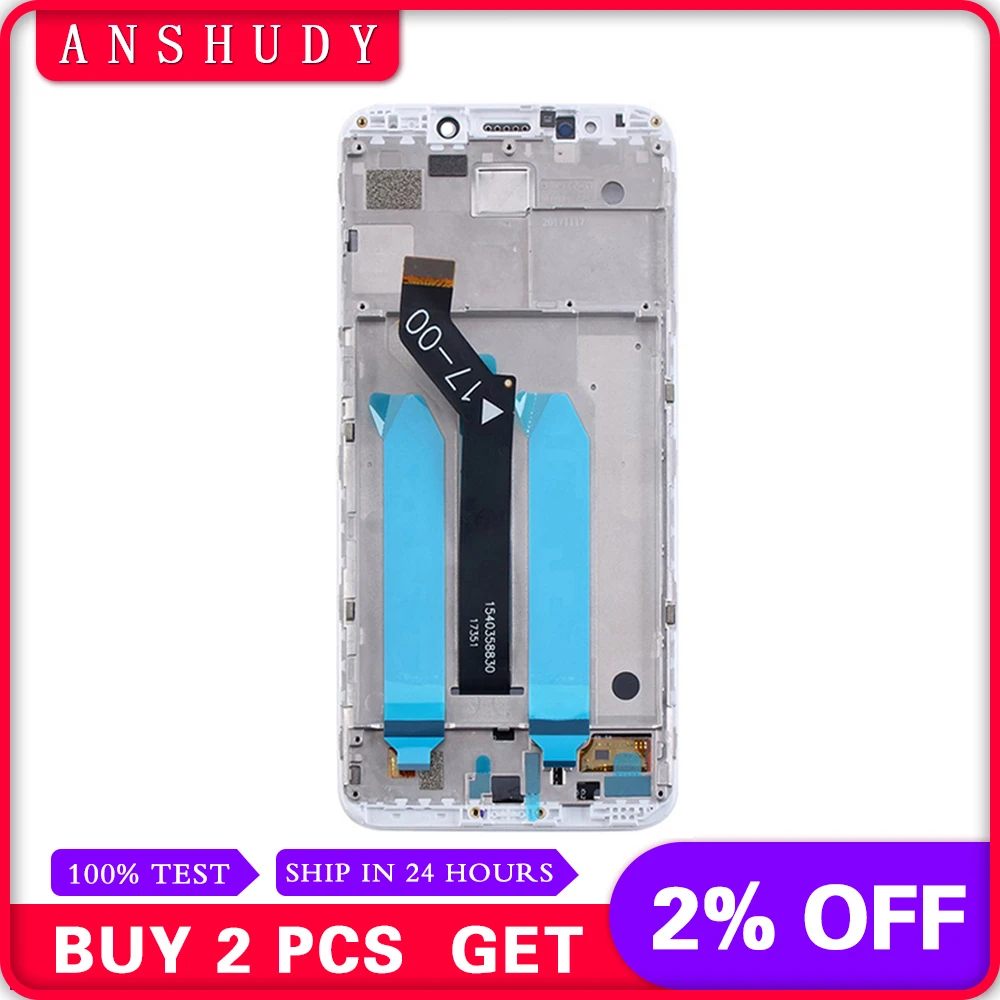 

For Xiaomi Redmi 5 Plus Redmi5 plus Touch Screen Digitizer Sensor Glass + LCD Display Monitor Module Assembly Frame