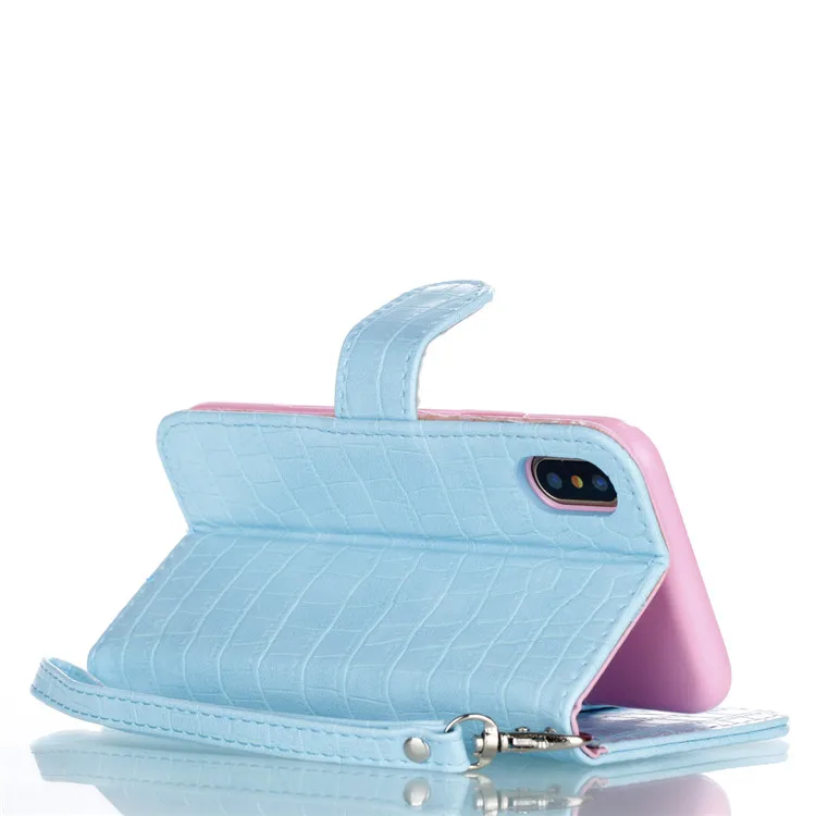 iphone 8 crocodile pattern flip case (21)