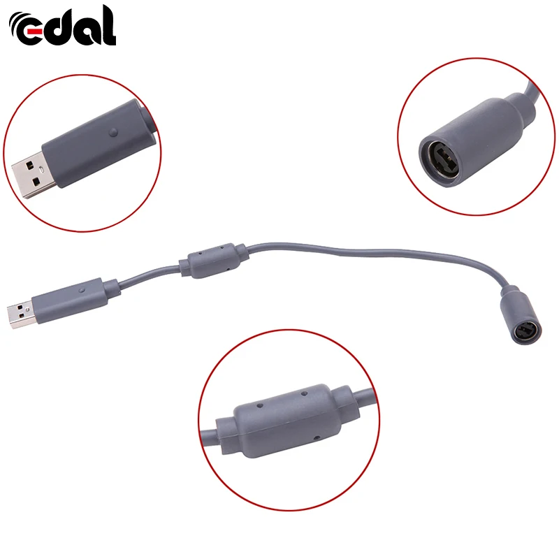 

1 Pcs USB Adapter Breakaway Extension Cable for Microsoft Xbox 360 Wired Controllers