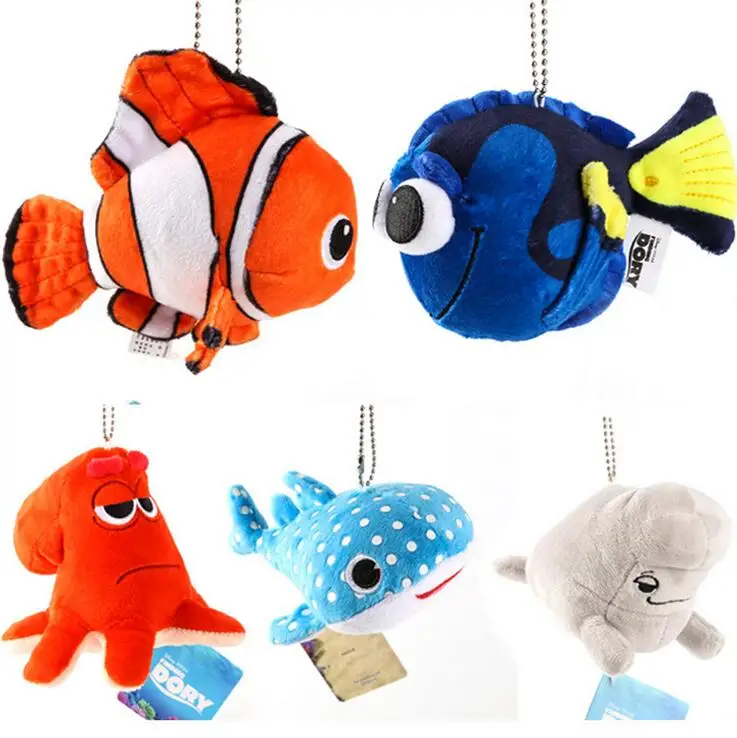 13 см 5 стилей поиска герой Nemo Plush Toys чучела с изображениями из мультфильма «В поисках Немо Мягкая Подвеска для ключей кукла