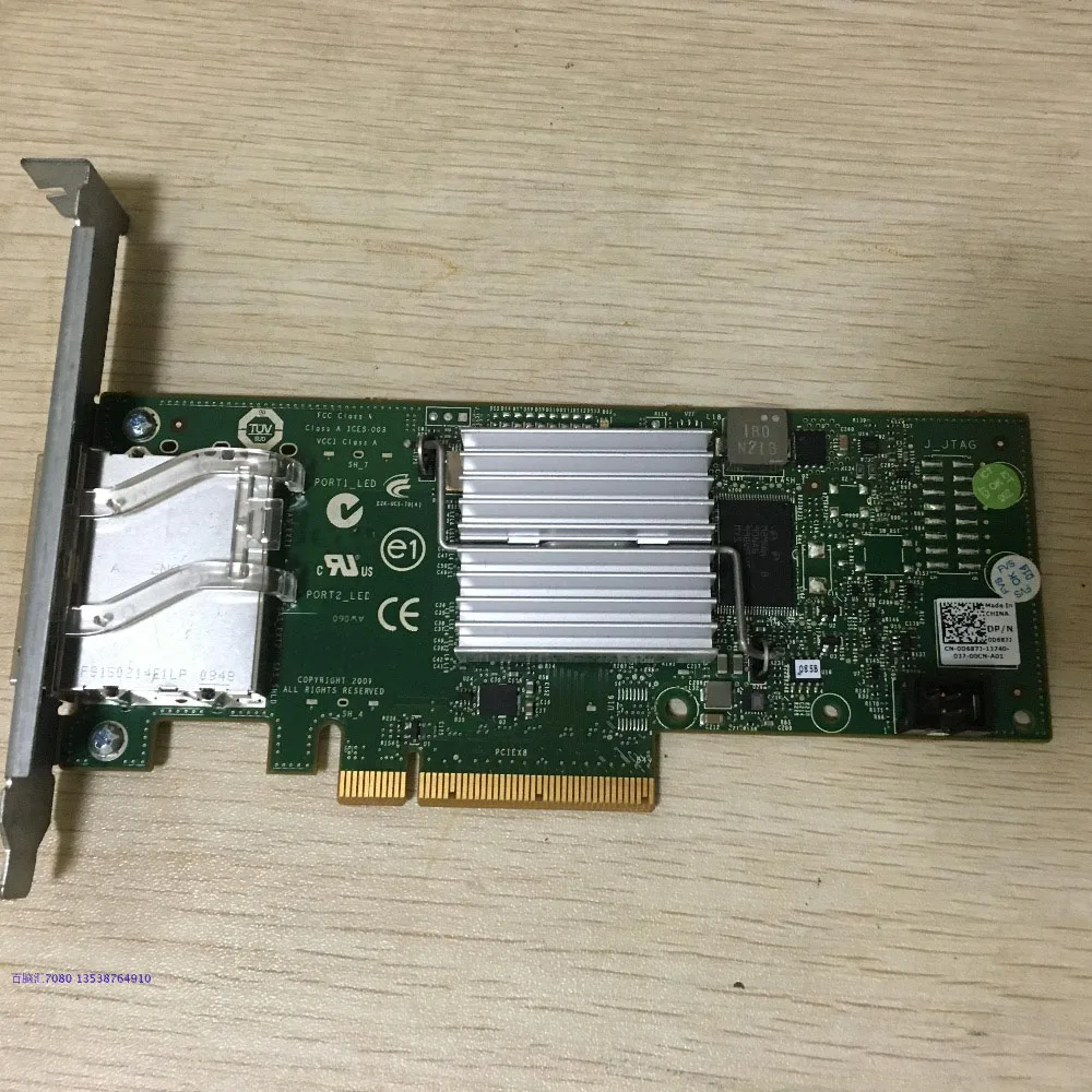 

H200E for 6Gb/s SAS PCIe HBA 2 Port Ext SFF-8088 12DNW LSI SAS 2008=LSI 9200-8E