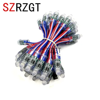 

50 pcs/lot 12mm WS2811 2811 IC RGB Led Module String Waterproof DC5V/12V Digital Full Color LED Pixel Light