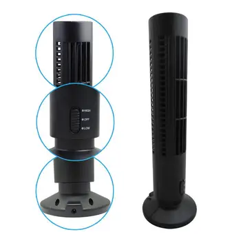 

Adoolla USB Bladeless Fan Mini Air Conditioner Fan Desk Cooling Fan Home Office Table Tower Fan